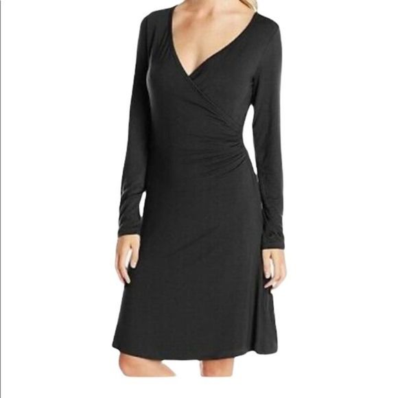 PrAna Nadia Faux Wrap V-Neck Dress - Picture 2 of 8